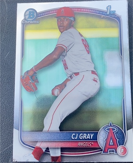 2025 Bowman Draft Chrome #BDC-197 CJ Gray — front