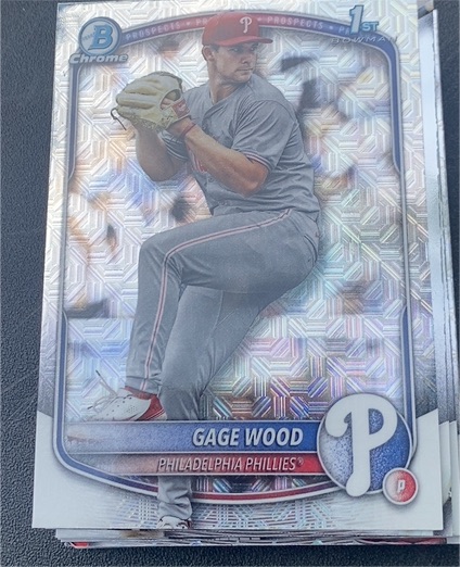 2025 Bowman Draft Chrome #BDC-4 Gage Wood — front