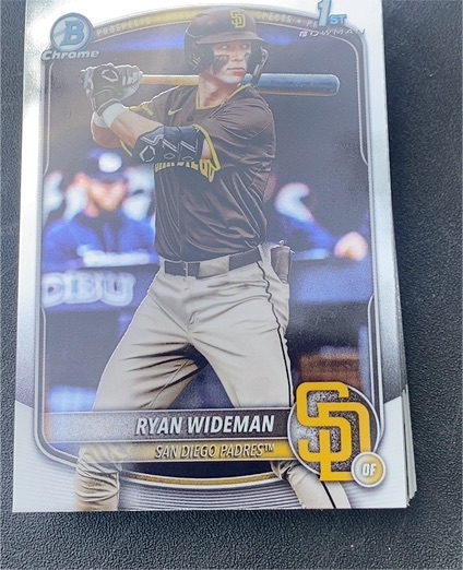 2025 Bowman Draft #BDC-190 Ryan Wideman Chrome — front