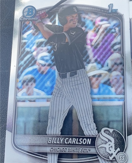 2025 Bowman Chrome Draft #BDC-10 Billy Carlson — front