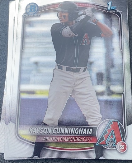 2025 Bowman Draft Chrome #BDC-84 Kayson Cunningham — front