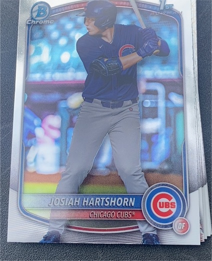 2025 Bowman Draft Chrome #BDC-21 Josiah Hartshorn — front