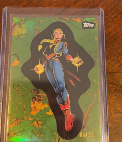 2025 Topps Marvel Comic Book Heroes #109 Captain Marvel — front