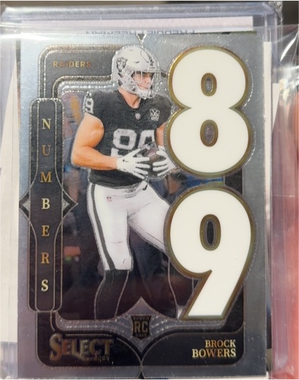 2024 Panini Select #12 Brock Bowers Select Numbers — front