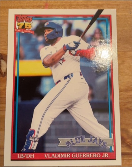2026 Topps #T91-9 Vladimir Guerrero Jr. 1991 Topps Baseball 35th Anniversary — front