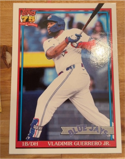 2026 Topps Series 1 1991 Topps #T91-9 Vladimir Guerrero Jr. — front