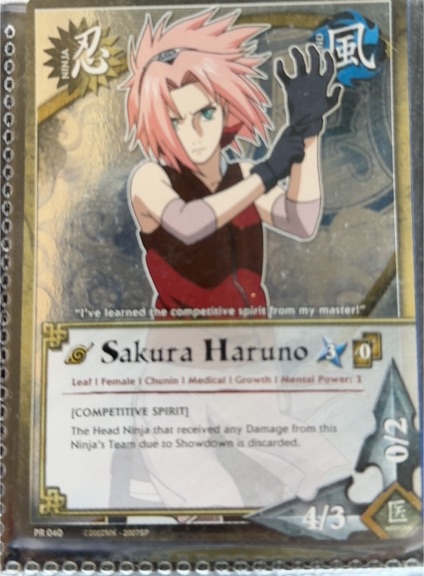 Naruto CCG 2010 PR-040 Sakura Haruno — front