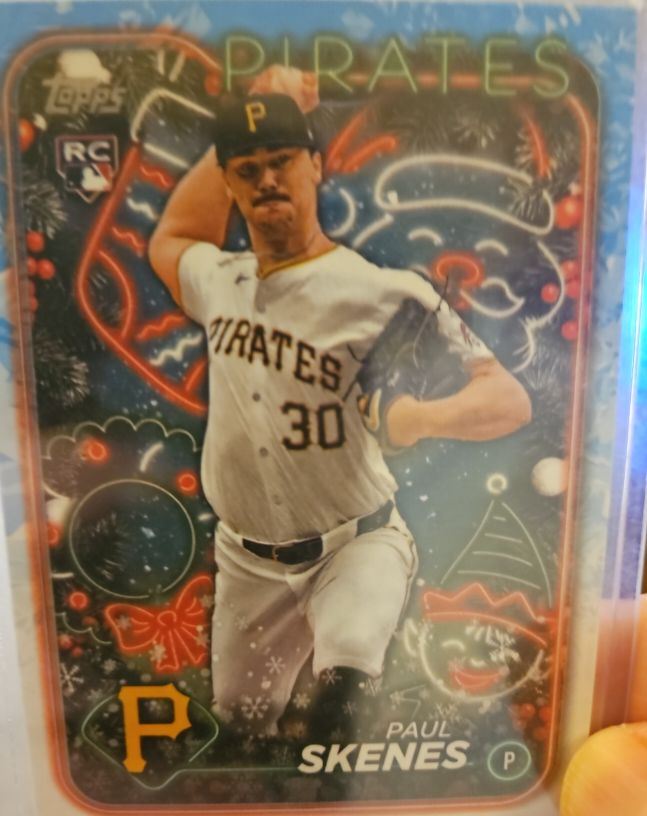 2024 Topps Holiday #H165 Paul Skenes — front