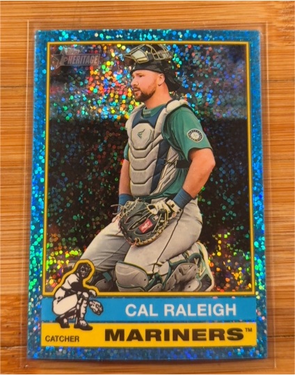 2025 Topps Heritage #472 Cal Raleigh — front