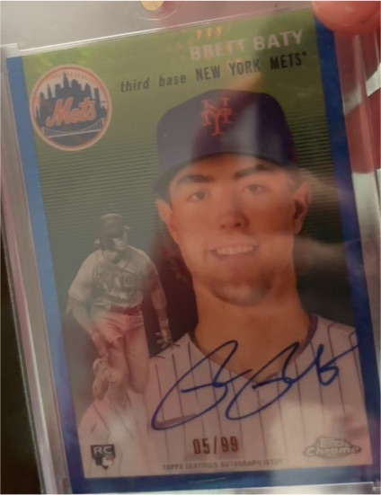 2023 Topps Chrome Platinum Anniversary #2 Brett Baty — front