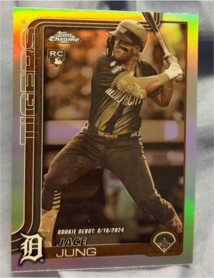2025 Topps Chrome Update #USC121 Jace Jung — front
