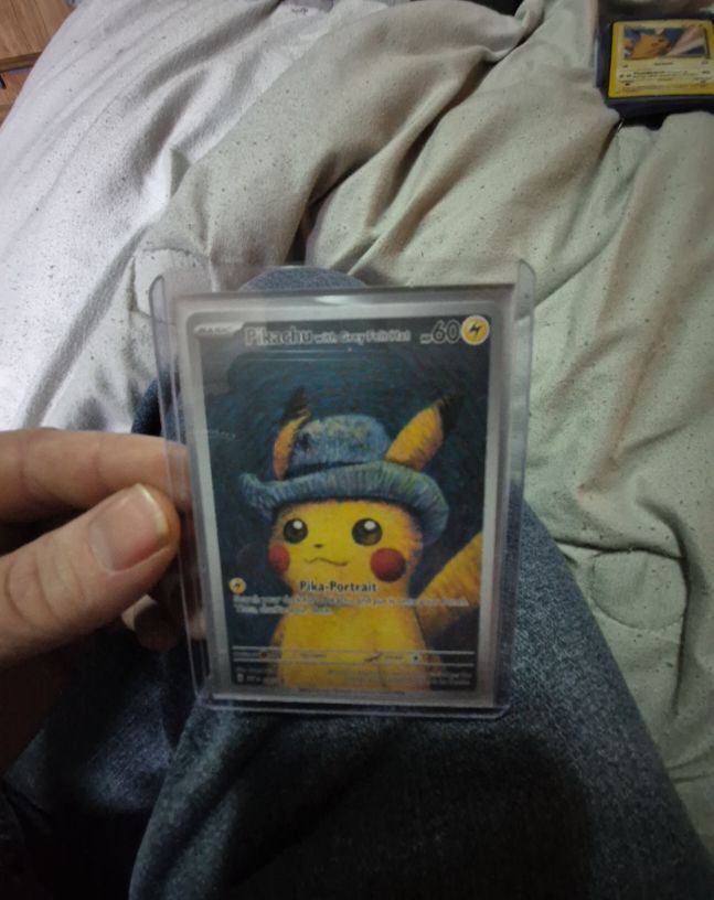 2023 Pokemon x Van Gogh #085 Pikachu with Grey Felt Hat — front