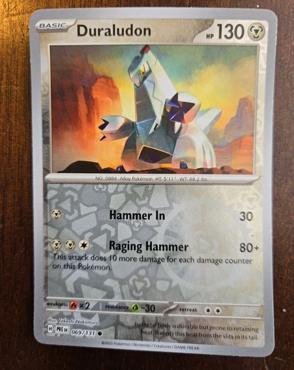 2025 Pokémon Prismatic Evolutions #069 Duraludon — front