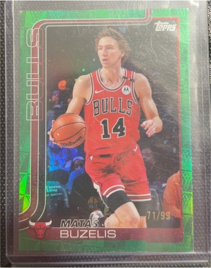 2025 Topps #37 Matas Buzelis — front