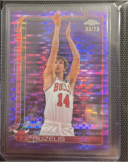 2025-26 Topps Chrome #231 Matas Buzelis — front