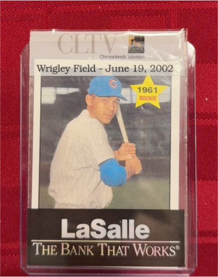 2002 LaSalle Bank Wrigley Field June 19, 2002 Billy Williams — front