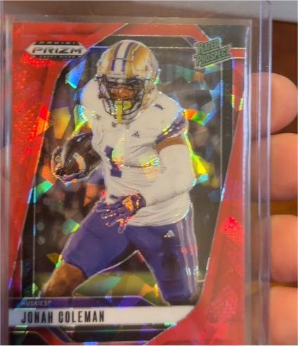 2025 Panini Prizm Draft Picks #169 Jonah Coleman — front