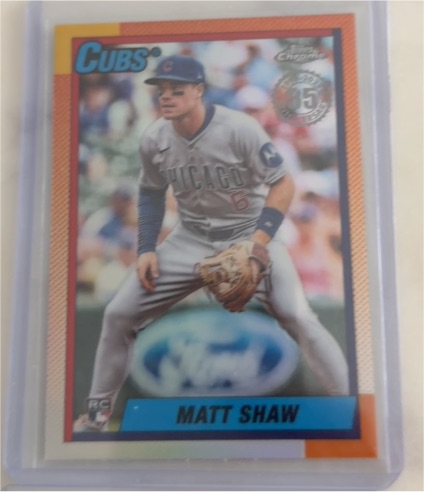 2025 Topps Chrome Update #90CU-20 Matt Shaw — front