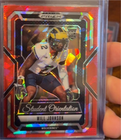 2025 Panini Prizm Draft Picks #18 Will Johnson Student Orientation — front