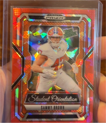 2025 Panini Prizm Draft Picks #5 Sammy Brown Student Orientation — front