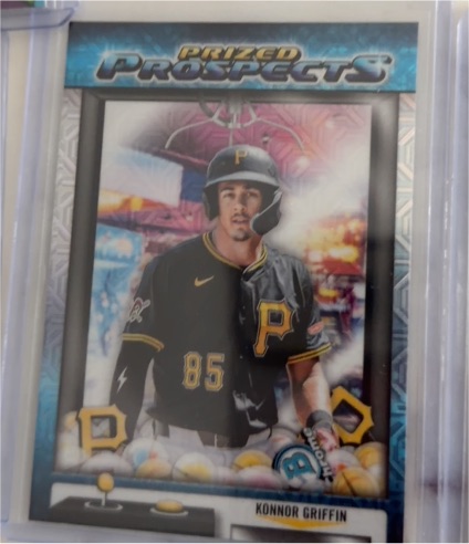 2025 Bowman Draft #PP-17 Konnor Griffin Prized Prospects Mojo Refractor — front