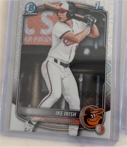 2025 Bowman Draft Chrome #BDC-16 Ike Irish — front