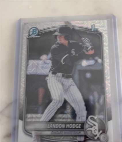 2022 Bowman Chrome Prospects #1 Landon Hodge — front