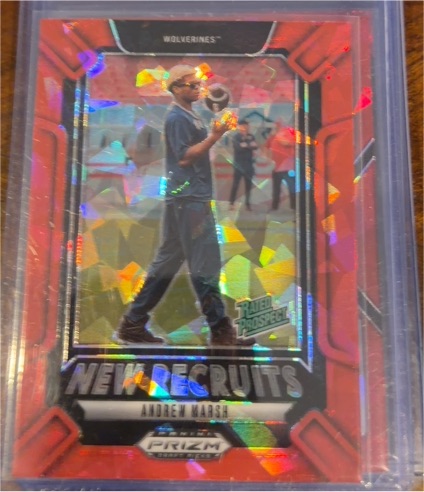 2025 Panini Prizm Draft Picks #21 Andrew Marsh New Recruits — front