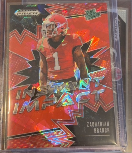 2025 Panini Prizm Draft Picks Instant Impact #II-ZBH Zachariah Branch — front