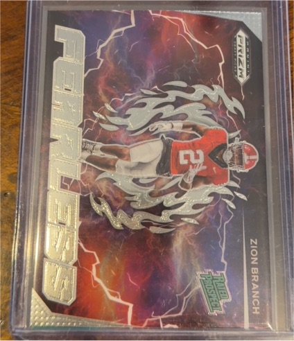 2025 Panini Prizm Draft Picks #F-ZBH Zion Branch Fearless — front