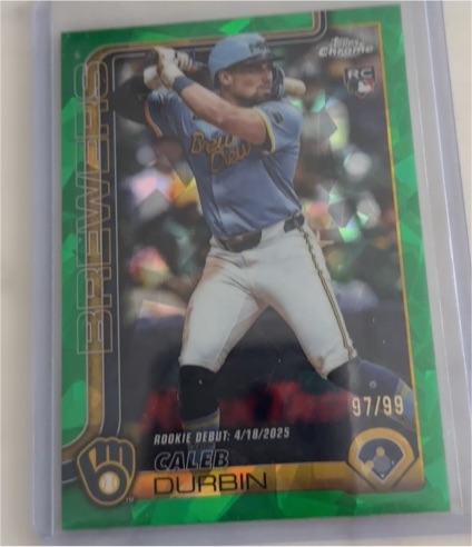 2025 Topps Chrome Update #USC112 Caleb Durbin — front
