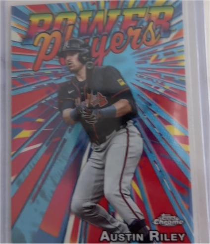2025 Topps Chrome Update #PP-38 Austin Riley Power Players — front