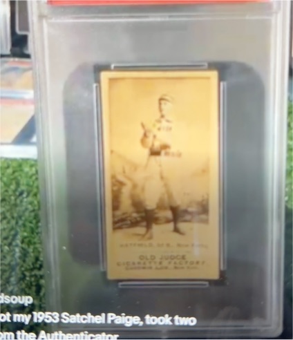 1887 Old Judge N172 Satchel Paige — front