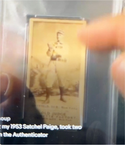 1953 Old Judge N172 Satchel Paige — front