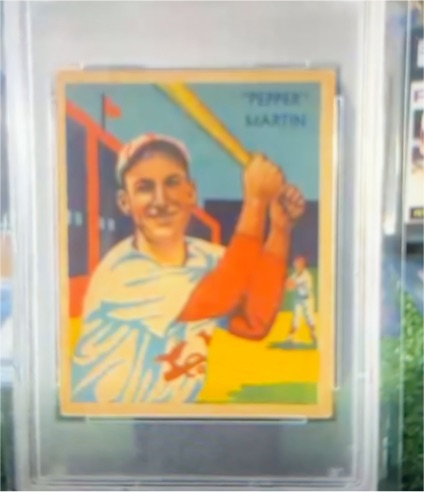 1934-36 National Chicle Diamond Stars #26 Pepper Martin — front