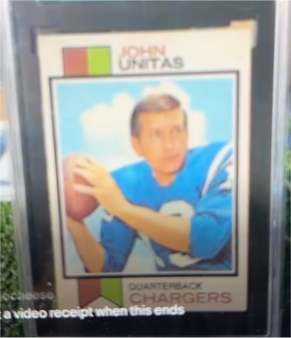 1973 Topps #455 Johnny Unitas — front
