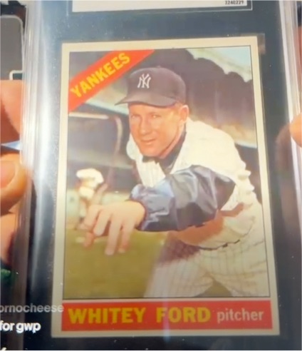 1966 Topps #160 Whitey Ford — front