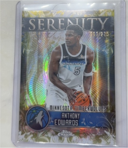 2025-26 Topps Chrome #SY-4 Anthony Edwards Serenity — front