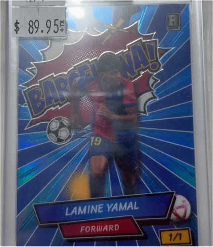 2024 Wild Card Comix #1/1 Lamine Yamal Barcelona Rookie Card — front