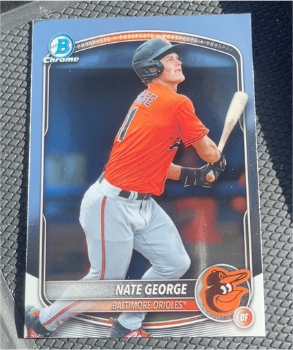 2025 Bowman Draft Chrome #BDC-113 Nate George — front
