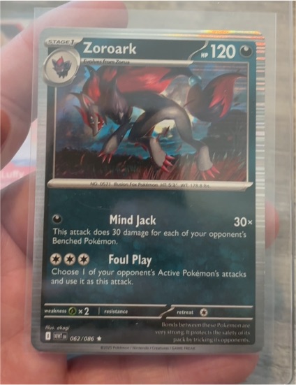 2025 Pokémon #062 Zoroark — front