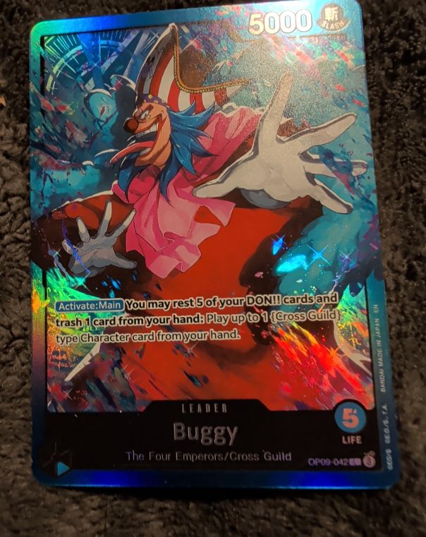 One Piece Card Game OP09-042 Buggy Leader — front