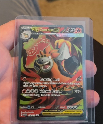 Mega Camerupt ex 156/132 Me01: Mega Evolution Holo — front