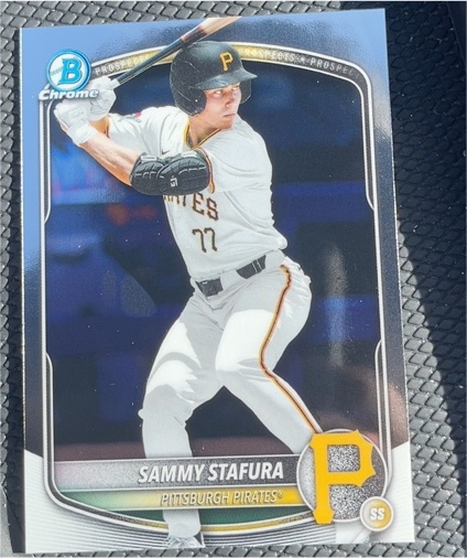 2025 Bowman Draft Chrome #BDC-187 Sammy Stafura — front