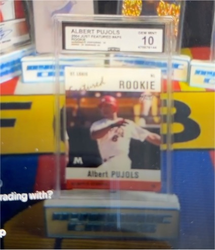 2001 Just Minors Featured Albert Pujols #AP5 Rookie — front