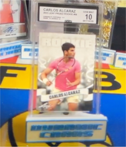 2022 Leaf Prized Rookie #R06 Carlos Alcaraz — front