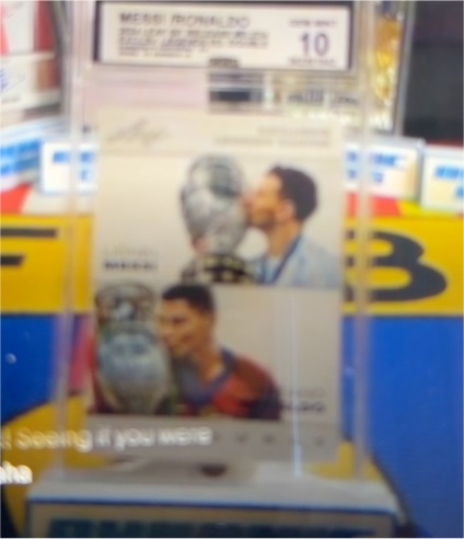2024 Topps Messi Ronaldo World Cup Trophy Kiss Card — front