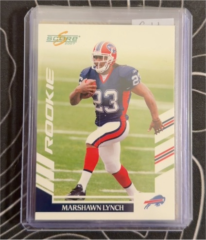 2007 Score #381 Marshawn Lynch Rookie — front
