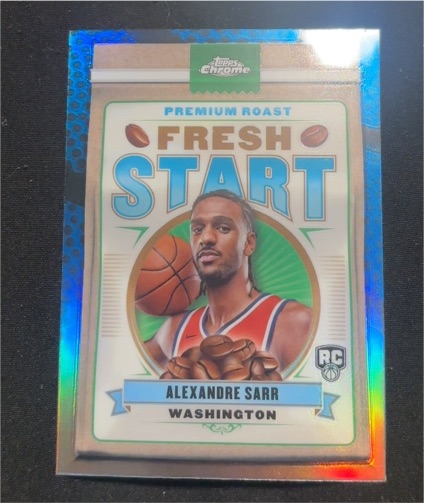 2024-25 Topps Chrome #FS-2 Alexandre Sarr Fresh Start Rookie Washington Wizards — front