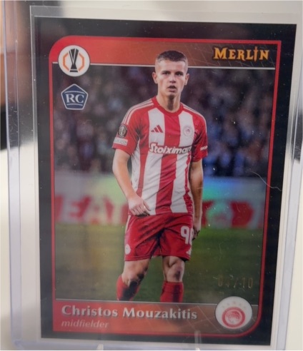 2024-25 Topps Merlin UEFA Club Competitions #134 Christos Mouzakitis — front